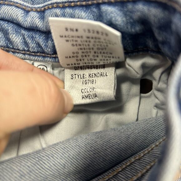 Grlfrnd Kendall Distressed High Rise Amelia Blue Jeans, Women’s Size 30 - Picture 9 of 10